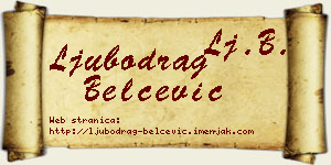 Ljubodrag Belčević vizit kartica